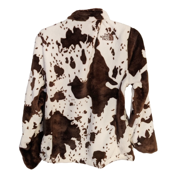 north face cow print jacket womens